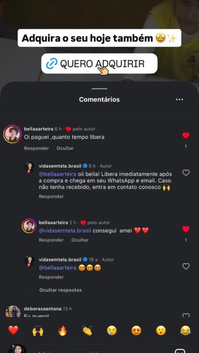 Depoimento no WhatsApp